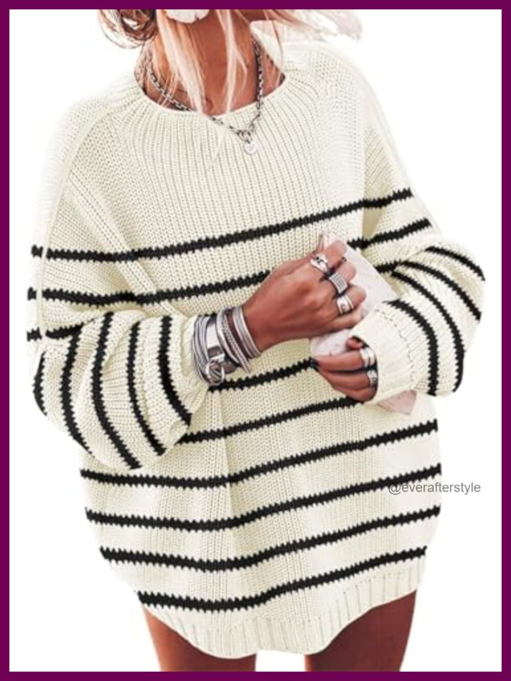 Oversized Chunky Knit Pullover Sweater Mock Neck Batwing Sleeve